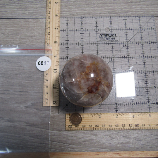 Hematoid Quartz Sphere Large Display Size