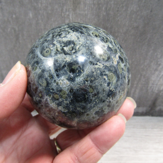 Kambaba Jasper Sphere Large Display Size