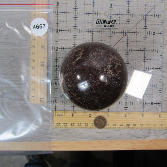 Garnet Sphere Large Display Size