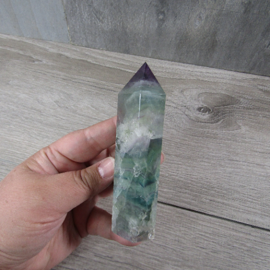 Fluorite Obelisk Large Display