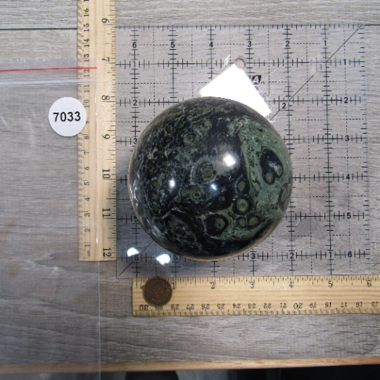 Kambaba Jasper Sphere Large Display Size