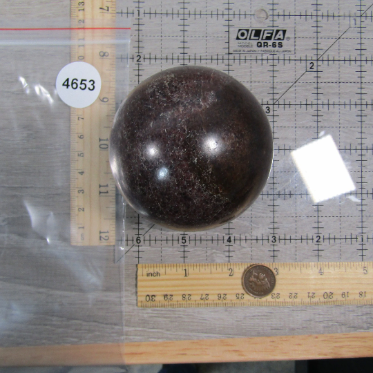 Garnet Sphere Large Display Size