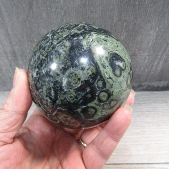 Kambaba Jasper Sphere Large Display Size