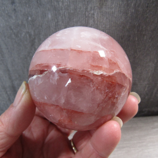 Hematoid Quartz Sphere Large Display Size