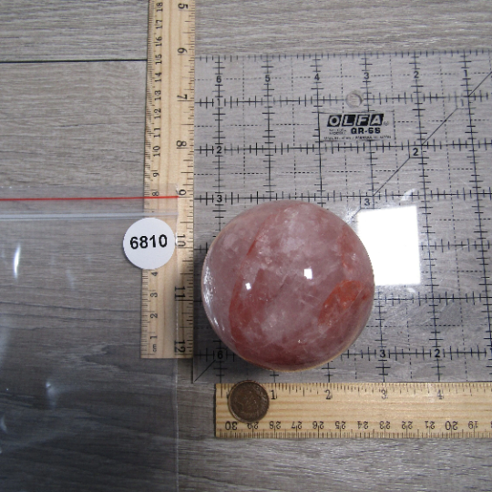 Hematoid Quartz Sphere Large Display Size