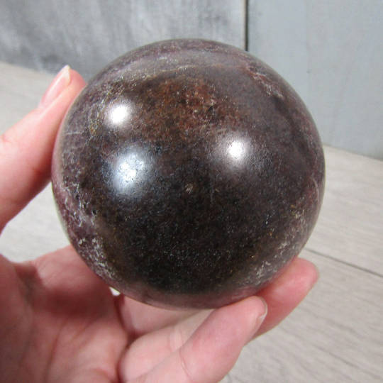 Garnet Sphere Large Display Size