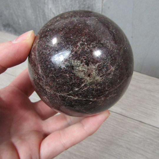 Garnet Sphere Large Display Size