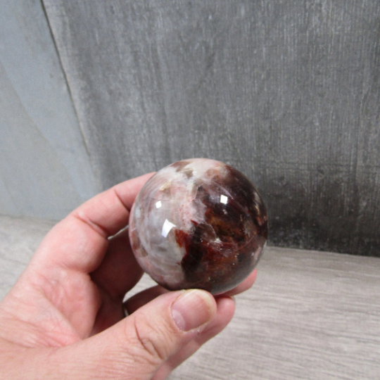 Hematoid Quartz Sphere Large Display Size