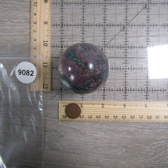 Ruby in Kyanite Sphere Large Display Size