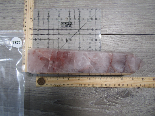 Gemstone Obelisk Red Hematoid Quartz