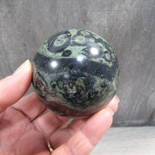 Kambaba Jasper Sphere Large Display Size