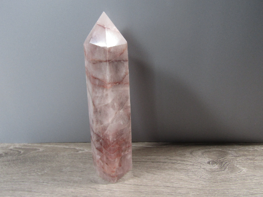 Gemstone Obelisk Red Hematoid Quartz