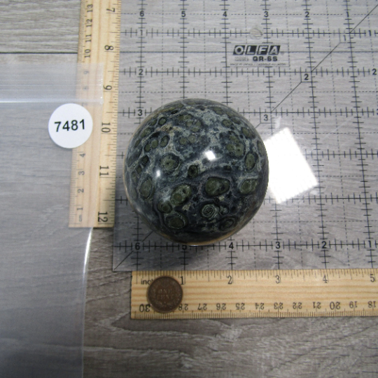 Kambaba Jasper Sphere Large Display Size