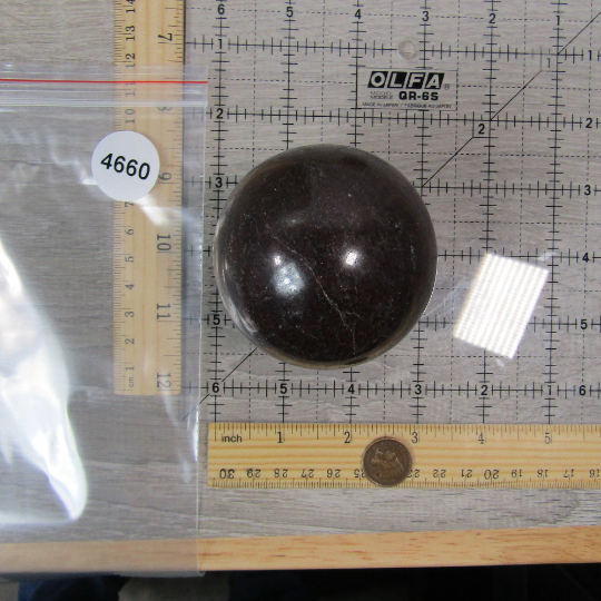 Garnet Sphere Large Display Size