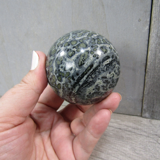 Kambaba Jasper Sphere Large Display Size