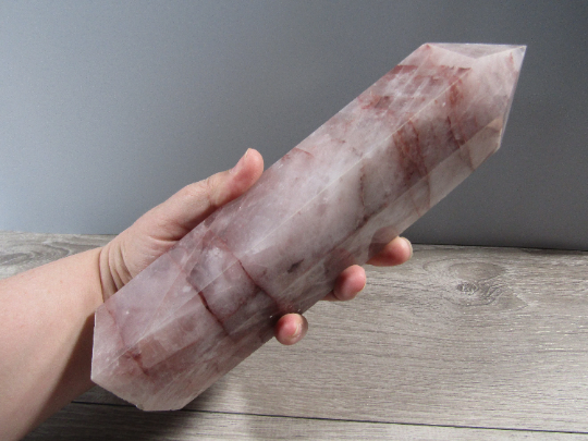 Gemstone Obelisk Red Hematoid Quartz