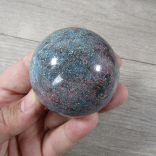 Ruby in Kyanite Sphere Large Display Size