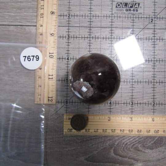 Hematoid Quartz Sphere Large Display Size