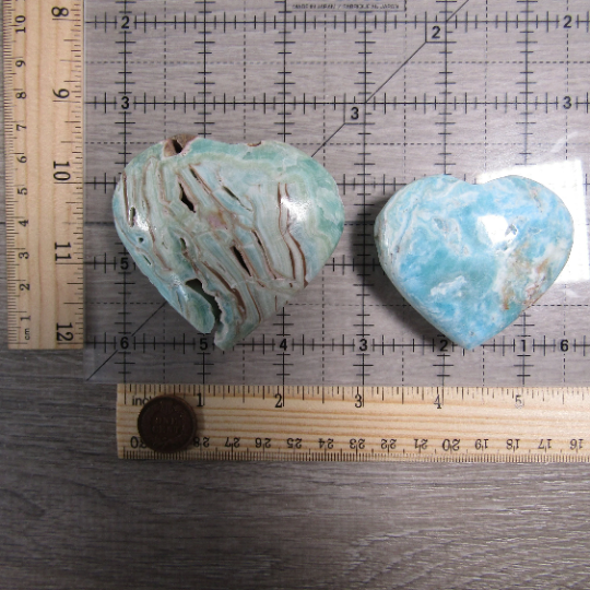 Gemstone Hearts in Larger Sizes