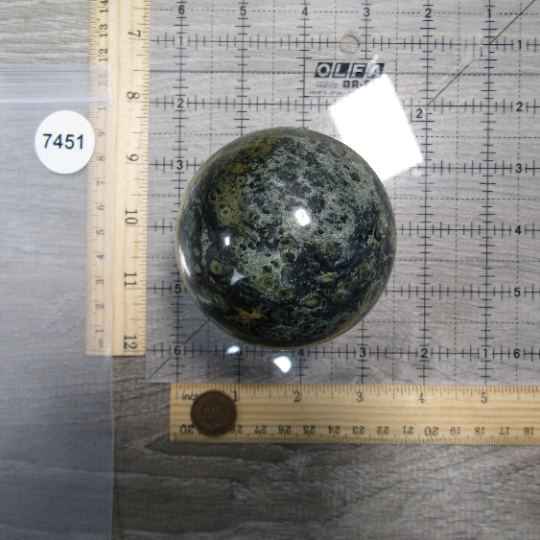 Kambaba Jasper Sphere Large Display Size