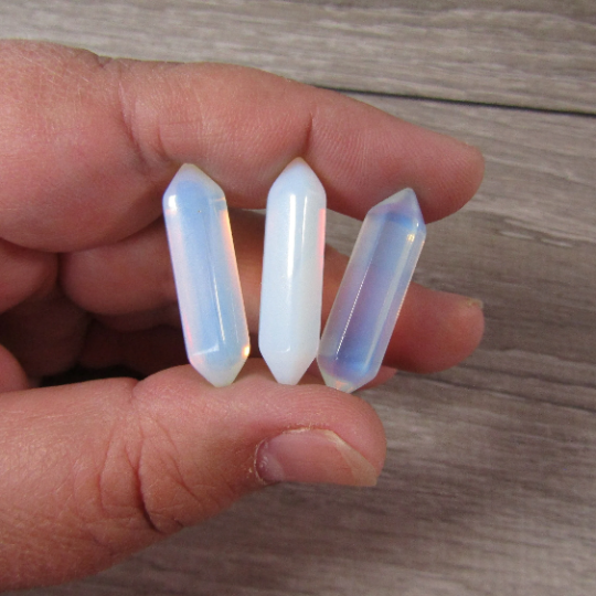 Gemstone Double Terminated Carved Points