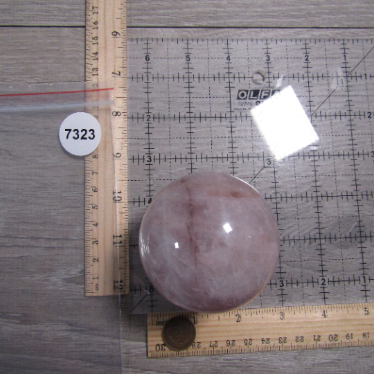 Hematoid Quartz Sphere Large Display Size