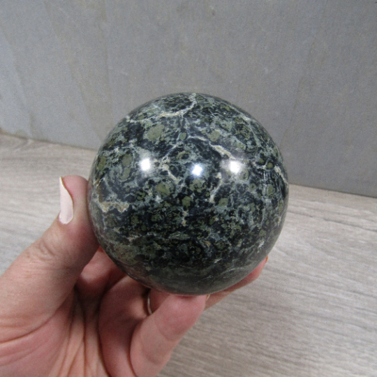 Kambaba Jasper Sphere Large Display Size