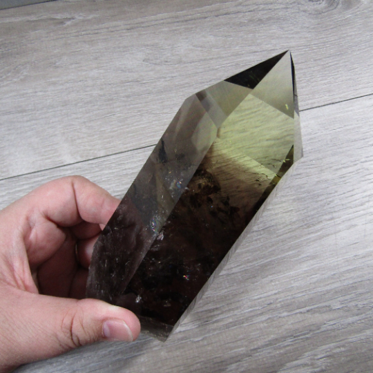 Lemon Quartz Points Large Display Size