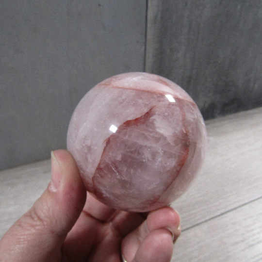 Hematoid Quartz Sphere Large Display Size