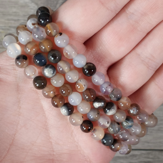 Gemstone 6 mm Round Bracelets