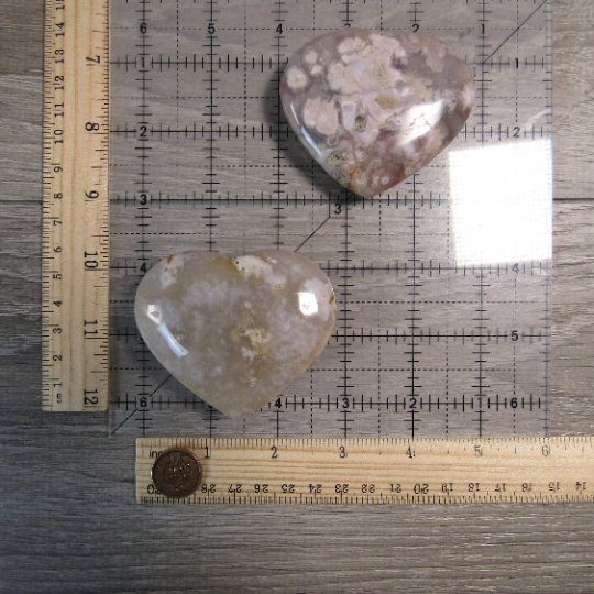 Gemstone Hearts in Larger Sizes