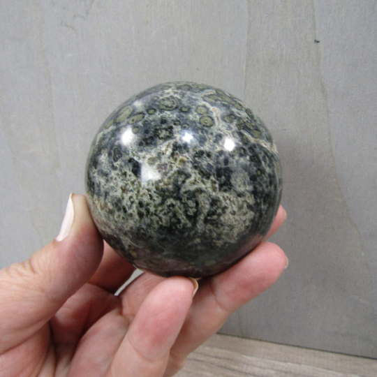 Kambaba Jasper Sphere Large Display Size