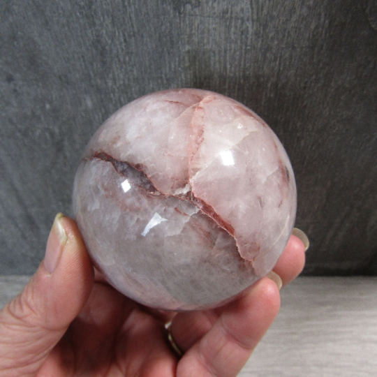 Hematoid Quartz Sphere Large Display Size