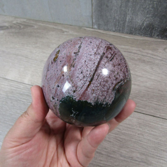 Ocean Jasper Sphere Large Display Size