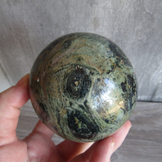 Kambaba Jasper Sphere Large Display Size