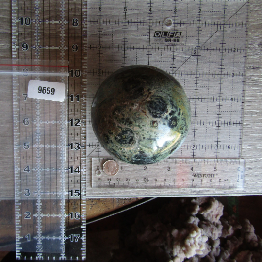 Kambaba Jasper Sphere Large Display Size