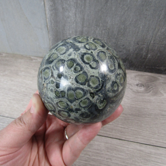 Kambaba Jasper Sphere Large Display Size