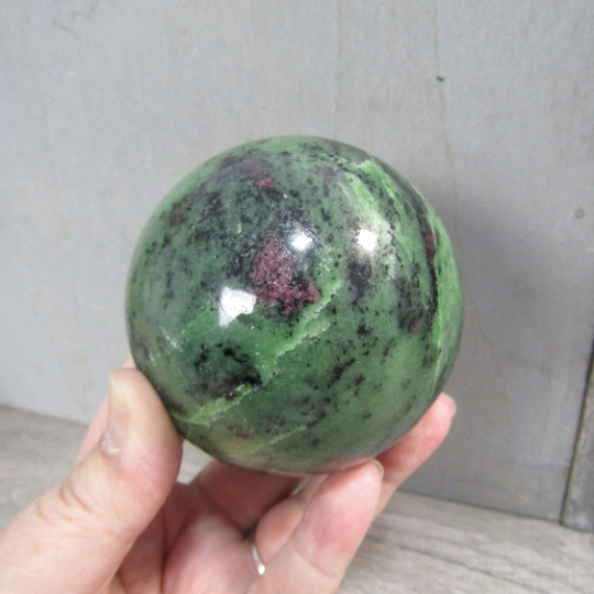 Ruby Zoisite Sphere Large Display Size