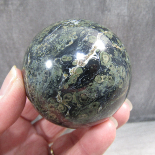 Kambaba Jasper Sphere Large Display Size