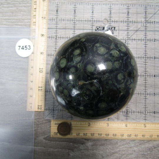 Kambaba Jasper Sphere Large Display Size