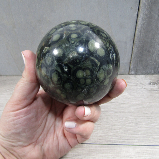 Kambaba Jasper Sphere Large Display Size