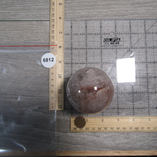 Hematoid Quartz Sphere Large Display Size