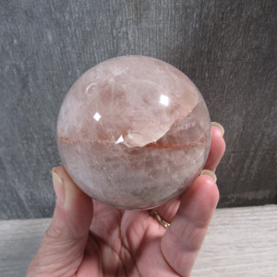 Hematoid Quartz Sphere Large Display Size