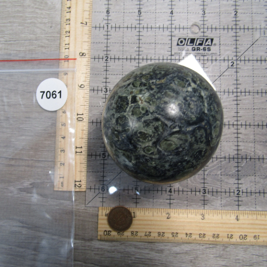 Kambaba Jasper Sphere Large Display Size