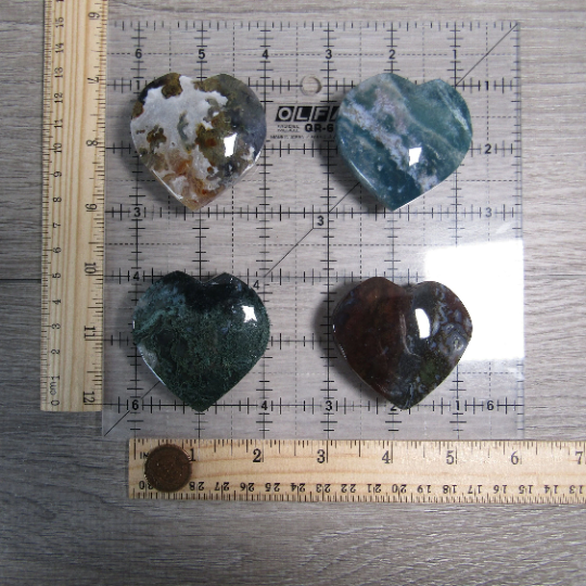 Gemstone Hearts in Larger Sizes