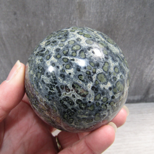 Kambaba Jasper Sphere Large Display Size