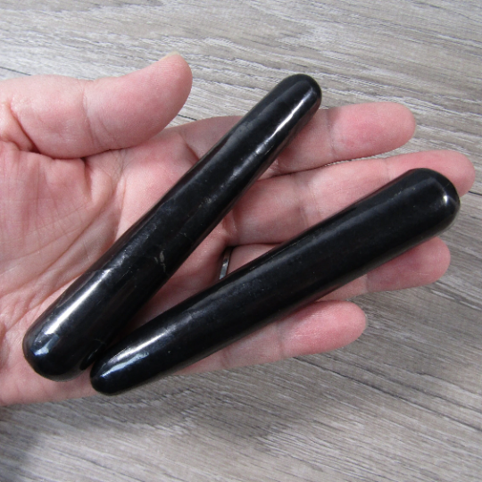 Gemstone Tapered Shungite Wand