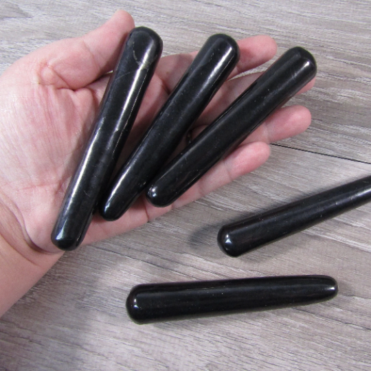 Gemstone Tapered Shungite Wand