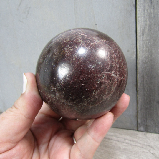 Garnet Sphere Large Display Size