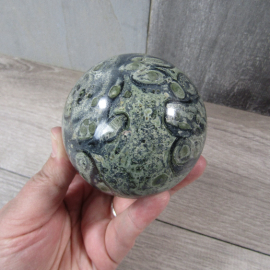 Kambaba Jasper Sphere Large Display Size